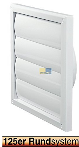 Jalousie 125erR weiß Dunstabzugshaube