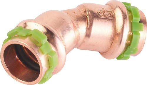 Kupfer Pressfitting Bogen 45° D: 35mm Typ P5041, i/i