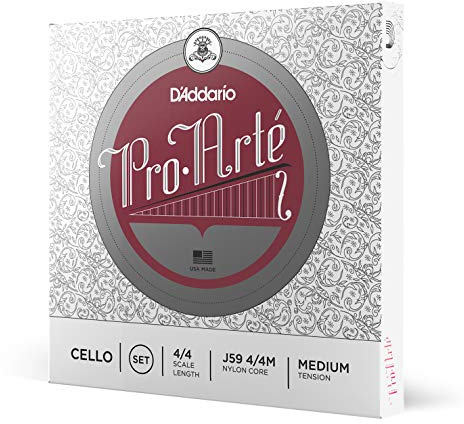 D'Addario Pro-Arte Cello String Set, 4/4 Scale, Medium Tension