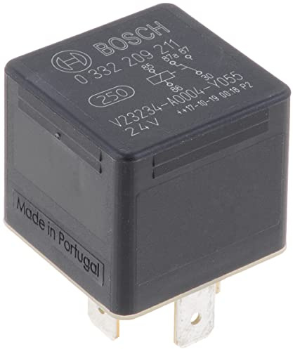 Bosch 0332209211 Mini Relay 24V 20A, IP5K4, Operating Temperature from -40 Degree to 85 Degree C, 5 Pin Relay