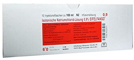 ISOTONISCHE NaCl Lösung 0,9% Eifelfango 10X100 ml