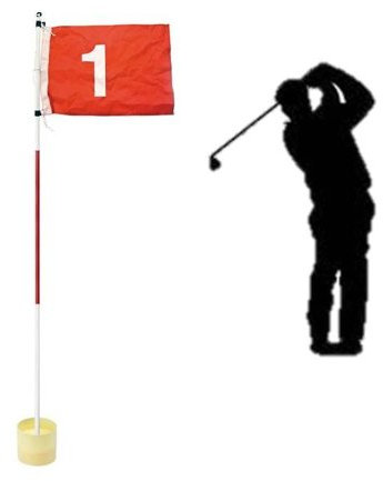 Golf Flag, Golf Flagstick and Putting Cup, for the garden or practice Ground