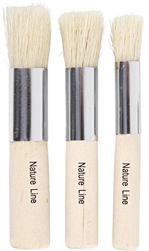 Creativ 10404 Pochoir brosses 11 + 14 + 17 mm 3 assortis