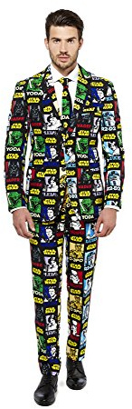 Opposuits Official STAR WARSTM Suit - Strong Force Costume Comes With Pants, Jacket and Tie, Strong ForceTM, 46