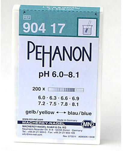 Macherey-Nagel 90417 pehanon ph 6,0-8,1 kasten 200 streifen