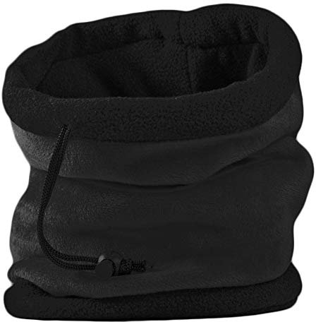 ROCKJOCK UNISEX MENS LADIES SUPER SOFT NECK WARMER GAITER HAT FOR SKI, HIKING-BLACK