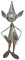 Lorenz Ferart 6226.0 Pinocchio-Figur, Schmiedeeisen, Gestell schwarz Hand, Silber