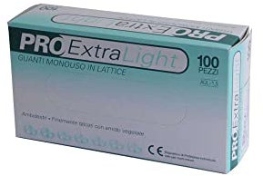 Gardening PROLAT6 Latex Handschuhe, nicht steril, Klein (100-er Pack)