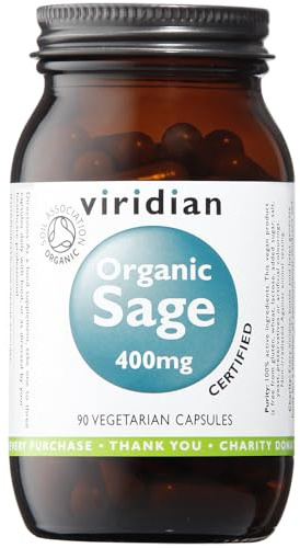 Organic Sage 400mg: 90 Veg Caps