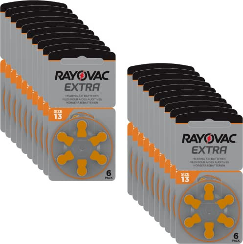 Rayovac Extra Advanced Zinc Air Batterie pour auscultateurs, 120 Piles (Pack de 12 x 10 unités)