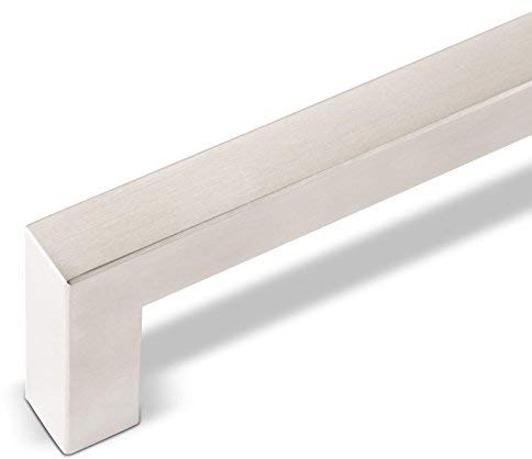 SOTECH 1 x Möbelgriff E3 BA 480 mm echt Edelstahl | (Profil 15 x 15 mm) Stangengriff Relinggriff Schubladengriff