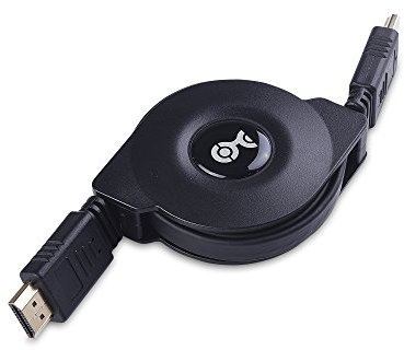 Cable Matters Câble HDMI rétractable avec support HDR et résolution 4K 60Hz - 1m