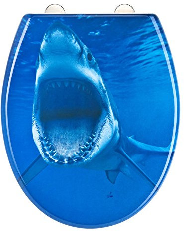 EISL Duroplast WC-Sitz mit Absenkautomatik und Schnellverschluss, SHARK