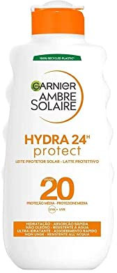Garnier Ambre Solaire Hydra 24h Protect Schutzmilch SPF20 Schnelle Absorption 200 ml
