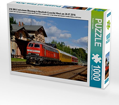 CALVENDO Puzzle 218 390-3 mit einem Messzug in Neukirch (Lausitz) West am 20.07.2016 | 1000 Teile Lege-Größe 64 x 48 cm Foto-Puzzle für glückliche Stunden