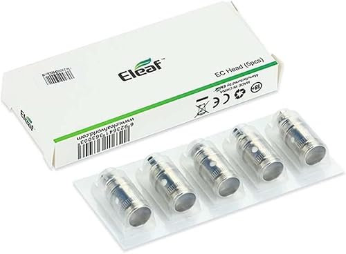 Resistenza Eleaf 0,3ohm 5pz iJust S, iJust 2, iJust 2 mini, Melo, Melo 2, Melo 3, Lemo 3 0,3 ohm EC Head Coil Genuine Quality 100% Originale Prodotto Senza Nicotina