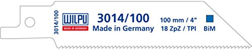 WILPU 3014/100 Säbelsägeblatt für Metall 100x19x0,9mm Z18-5 Stück