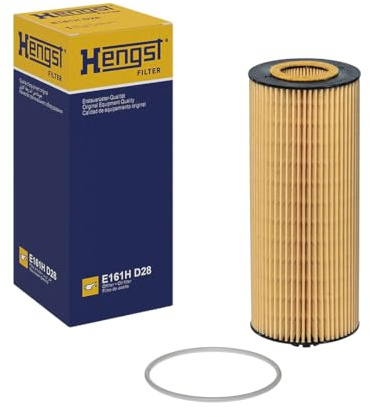 HENGST - Ölfilter E161H D28 - Öl-Filtereinsatz für KFZ | Hochwertiger Motorölfilter für KFZ mit Otto- oder Dieselmotor - Robuster Ölfilter mit hoher Schmutzaufnahmefähigkeit
