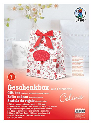 Ursus 5150007 - Geschenkbox aus Fotokarton Celina 7, 5 Stück