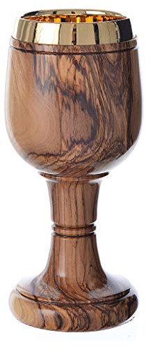 Holyart Calice Olivo Terrasanta h 18 cm