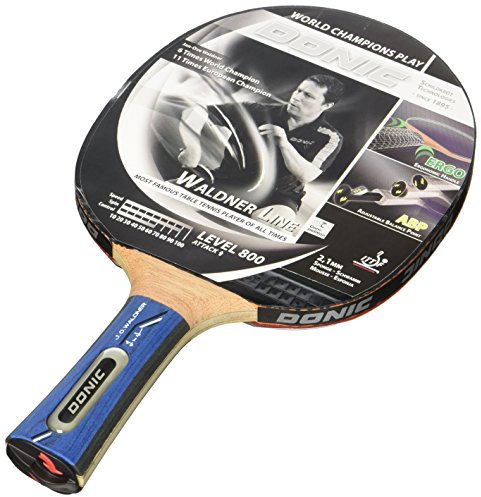 Donic Schildkröt Tischtennis-Schläger Waldner 800 inkl.Gratis-Lern-DVD, schwarz / rot