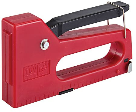 Task 944989 Pistole und 100 Heftklammern, 4-8 mm, Rot, 1 Stück