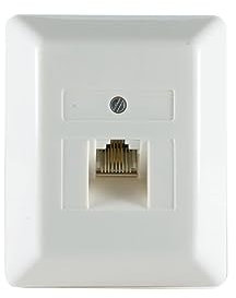 PROTEC.NET PUAE Anschlussdose 1xRJ45 8(8) AP cw