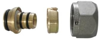 Set Mutter + Wasserfest + Einsatz tiemme-1/2 x 16