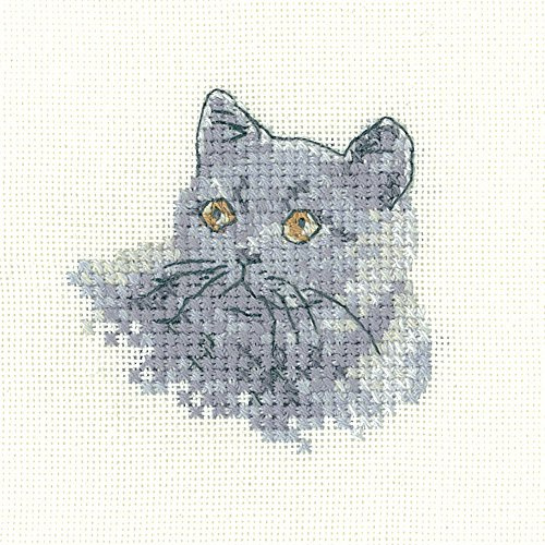 Heritage Crafts British Blue Counted Cross Stitch Kit - Aida