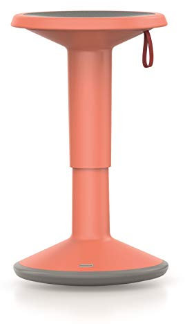 Interstuhl UP-RD Mehrzweck-Hocker, ergonomisch, flexibel höhenverstellbar von ca. 46 bis 65 cm Soft Red