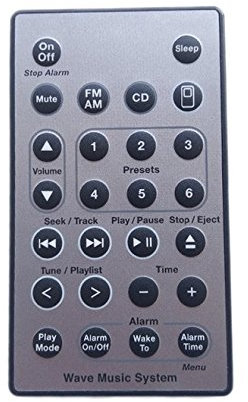 Generic télécommande compatible avec système de musique pour Bose Wave radio III Bluetooth