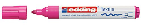 Edding - Marqueur textile et feutre pour t-shirt Rose fluo