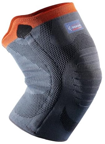 Thuasne - Strick-Knieschoner mit verstärkter Unterstützung - Knieunterstützung und -komfort - Elastisches Gewebe, weiche Seitenstreben - Einfache Anwendung - CE Medizinprodukt - Größe S