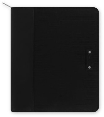 Filofax 829838 Microfiber Zip Closure Case for iPad Air - Black