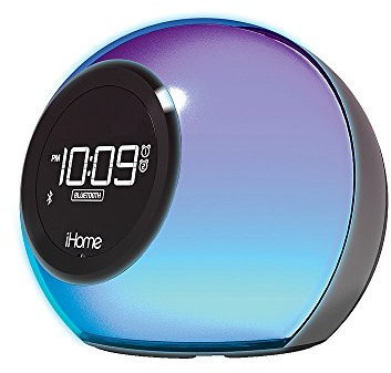 iHome Altavoz Bluetooth Radioreloj Despertador con luz ibt29