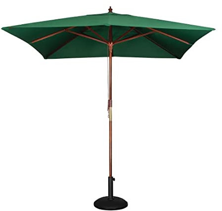 Bolero GH989 Parasol double poulie carré Vert 2,5 m de diamètre