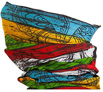 Oblique-Unique Damen/Herren Mikrofaser Multifunktionstuch K-150 (Rings of Colour)