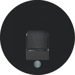 Tapa central con protección de suciedad y portaetiquetas, R.1/R.3, negro, brillo