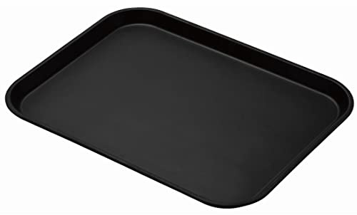 Cambro Tray 14X18 Treadlite-Black (1418TL110) Category: Serving Platters and Trays | Heavy-duty rubber surface stops crockery from sliding during busy service, with a stackable design to save bar space.