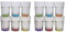 Caipirinha Caipi Cocktail Gläser 320 ml mit farbigem Boden 12 Stück Set
