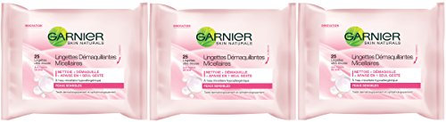 Garnier Toilette Visage Expertise 25 Lingettes Micellaires - Lot de 3