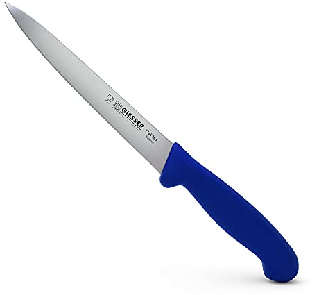 Giesser seit 1776 - Made in Germany - Filiermesser blau, Basic Blue, Klinge 18 cm, rutschfest, Filetiermesser spülmaschinenfest, rostfrei