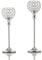 VINCIGANT Kerzenständer Silber Kristall Kerzenhalter Weihnachten Muttertag Hochzeit Dinner Party Dekoriert Moderner Kerzenhalter 33cm&38cm Höhe