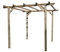 Gazebo in legno nordico impregnato autoclave 300x300x250cm giardino 05-25-PERG3