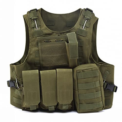 sfpong Gilet militaire tactique de chasse pour pour airsoft, peau