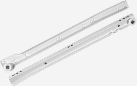 REJS Metal Roller Drawer Slides/Runners Bottom fix Metal White 250mm-600mm (400mm)