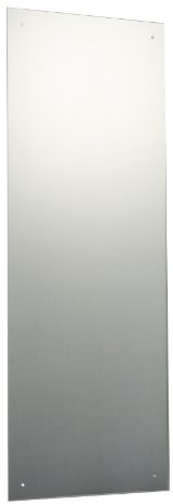 Reflex Sales 120 x 60cm Rectangle Unframed Frameless Bathroom Mirror with Pre-Drilled Holes and Chrome Cap Wall Hanging Fixing Kit Hardware