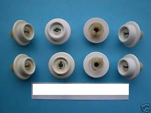 Zanussi Lower Basket Wheels and Support Kit for Zanussi Dishwasher, Pack of 8