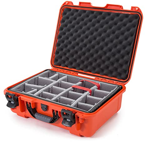 Nanuk 930 wasserdichter Hartschalenkoffer mit gepolsterten Trennwänden, Orange