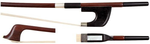 GEWA Bassbogen, Kontrabassbogen Massaranduba Student 1/2, deutsches Modell, ausgesuchte Qualität, kantige Stange, gestempelt Atelier Jaeger